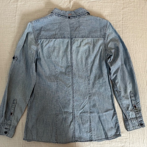 L.L. Bean 100% Cotton Denim shirt - Picture 4 of 5